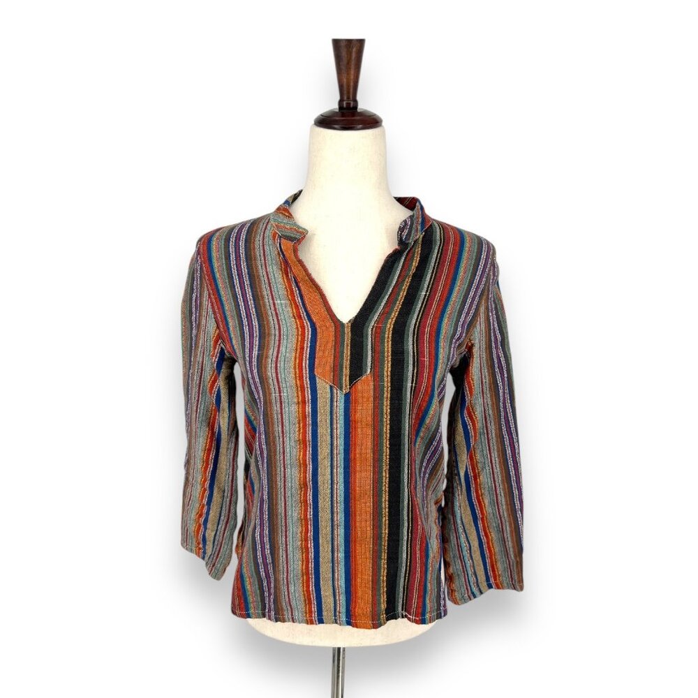 Colorful Stripped Blouse | XS